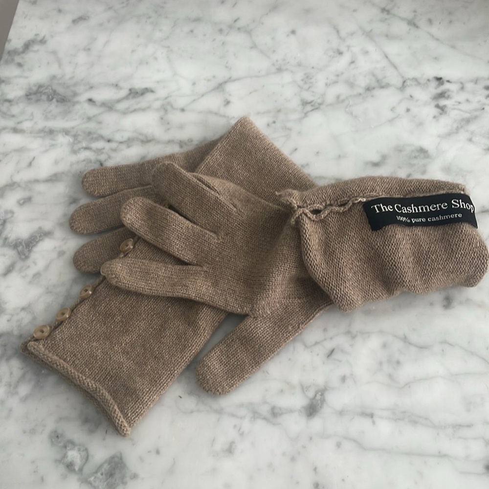 THE CASHMERE SHOP Tan Cashmere Gloves